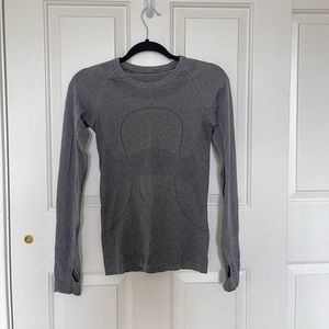Lululemon Grey Swiftly Tech Long Sleeve Top Size 2✨